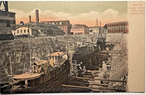 PORTSMOUTH MAINE KITTERY MARINE SCHIFF WERFT 1903 Postkarte York County Militär G3 - Bild 1 von 6