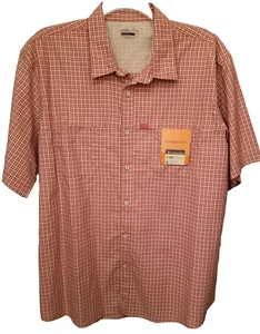 G.H. Bass Explorer Shirt Men's 2XL Tandori Spice Short Sleeve Button-Down NWT - Picture 1 of 9