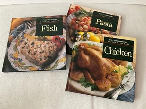 Williams-Sonoma Kitchen Library Cookbook FishChicken PastaLot3 - Picture 1 of 1