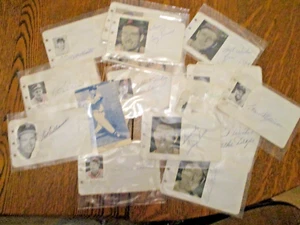 15 Boston Red Sox baseball autographs-1951-Williams/Doerr/Dimaggio/Boudreau/Kell - Picture 1 of 18
