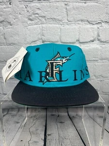Vintage Florida Marlins SnapBack großes Logo neu mit Etikett das Spiel - Bild 1 von 12