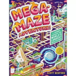 Mega-Maze Adventure! (Maze Activity Book for Kids Ages 7+) - by Scott Bedford (B - Picture 1 of 12