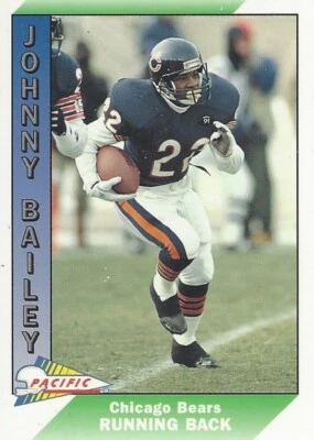 1991 NFL Pacific Pro Football Plus #40 Johnny Bailey Chicago Bears - Image 1 of 2