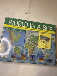 World in a Box Crea Your Own Personalizados Mapas del Mundo *Nuevo* - Imagen 1 de 4