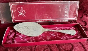 Rodd Camille CAKE/PASTRY LIFTER SERVER - Silver-Plated - Vintage BOXED - Bild 1 von 11