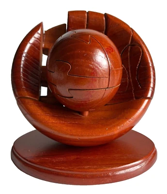 Desktop Distractions Baseball & Glove Wooden 3-Dimensional Jigsaw Puzzle - Image 1 of 4