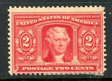 USA 1904 Louisiana Purchase 2¢ Jefferson  Scott #324 Mint Q8