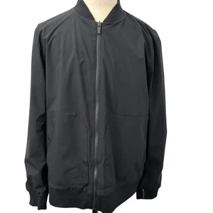 Men’s Alfani Jacket Black XL Zip Closure Bomber Collar. Water Repellant - Picture 1 of 7