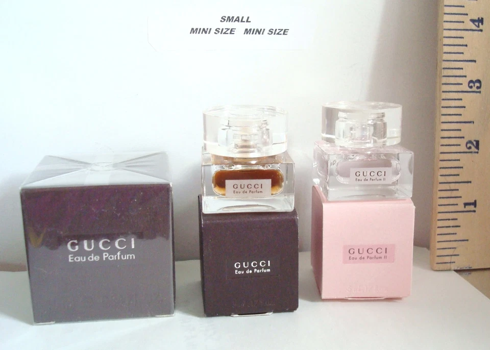 GUCCI EDP: 10 ml (marrón)- 5 ml (marrón)- EDP II 5 ml Caja PEQUEÑA MINI a su elección Foto 1 de 1