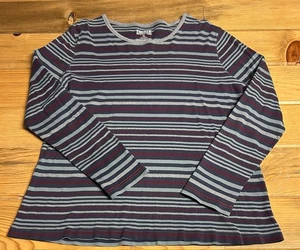 Duluth Trading Co Gray Striped Long Sleeve Casual Sweater Top Shirt Size XL - Picture 1 of 4