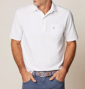 Johnnie-O The Original 4-Knopf Poloshirt Small Neu ohne Etikett weiß - Bild 1 von 5