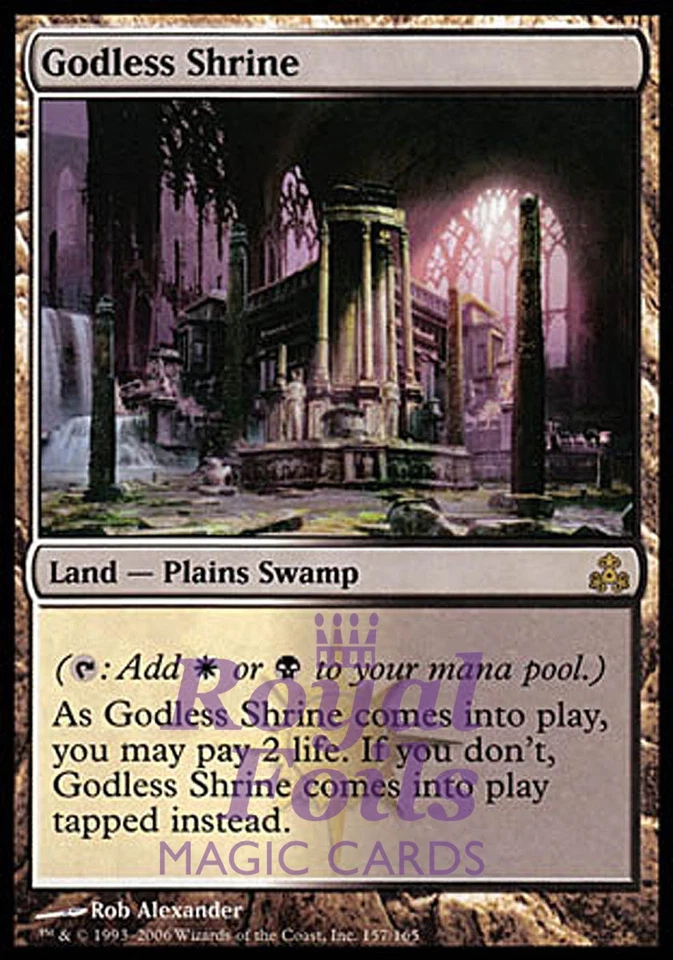 Godless Shrine 1x MTG GPT Guildpact Rare MINT land white black - Image 1 of 1