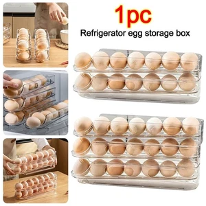2/3 Layer Egg Roller Rack Stackable Egg Organiser for Kitchen Supplies - Picture 1 of 14