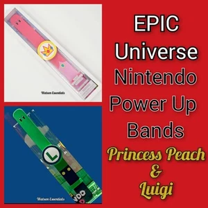 *Princess Peach & Luigi* EPIC Universe Super Nintendo World Power Up Spiel Band - Bild 1 von 3