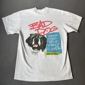 Vtg Big Dogs Single Stitch Men’s XL Shirt ‘Don’t Even Think About A Leash’ - Picture 1 of 8