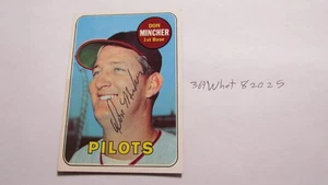 Carta da baseball firmata Topps Don Mincher 1969 - Foto 1 di 2