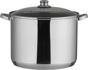 Pentola in Acciaio Inox Con Coperchio in Vetro, Ø 32 Cm, Altezza 24 Cm, 20 L, Ad - Foto 1 di 12