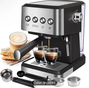 20 Bar Compact Espresso Machine 1.5L Removable Water Tank Quick Brew Semi-auto - Picture 1 of 10