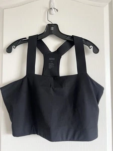 Girlfriend Collective Size XXXL Women’s Sports Bra Cropped Top Wide Strap Black - Picture 1 of 9
