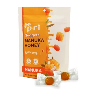 Pepitas de miel de Manuka, golosina de caramelo duro dulce y totalmente natural, 3 oz - Imagen 1 de 12