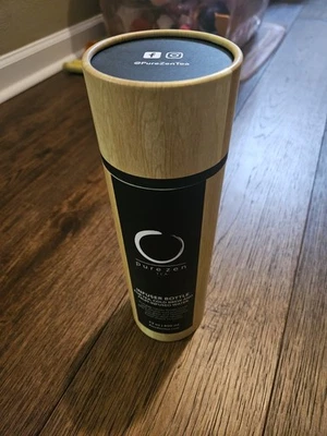 Pure Zen Tea 15oz Infuser Flasche mit grauem Reise Sleeve Cover gebrauchter Zustand  - Bild 1 von 4