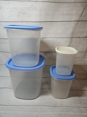 Винтажный набор из 4 канистр Rubbermaid Servin' Saver - 1980-е - чистый с крышками - Изображение 1 из 4