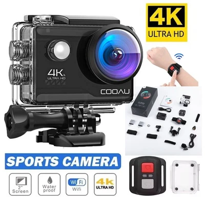 Action Camera 20MP 4K 60fps Action Cam WIFI Fernbedienung Wasserdichtes Sport - Bild 1 von 4