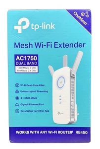 TP-LINK AC1750 Wi-Fi Dual Band Range Extender - RE450 New Open Box - Picture 1 of 4
