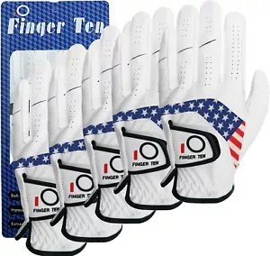 All-Cabretta Leder Golfhandschuh Herren normale Größen linke Hand rechts 5 Stck. - Bild 1 von 14