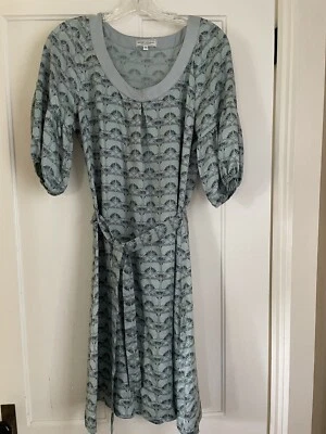 Margit Brandt Copenhagen Silk Art Deco Print Dress Size Medium - Image 1 of 4