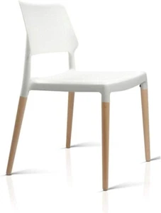 Dining Chairs Set of 4 White Esright Kitchen Chair Nursing Seats Reading Seating - Picture 1 of 6