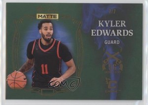 2022 Wild Card Matte Draft Smoking Gun Chase Green - Blue Smoke /7 Kyler Edwards