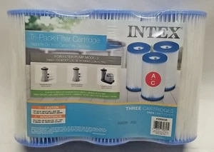 Intex 29003E Replacement Type A or C Filter Cartridge for Pool Pumps 3 Pack - Picture 1 of 5