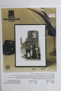 Cross Stitch Kit STREET CORNER Oehlenschager Needlepoint #76616 10"x 14" - Picture 1 of 4