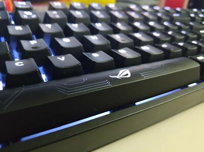 6.25x/6.5x ROG Spacebar Backlit Keycap Keycaps For Cherry MX Mechanical Keyboard - Image 1 of 4