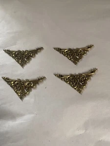 4 pezzi d'accento per mobili vintage in ottone decorazioni - Foto 1 di 6