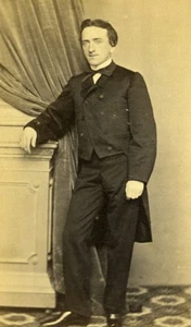 France Boulogne sur Mer Portrait Man Second Empire Photo CDV Verneuil 1860's - Bild 1 von 3