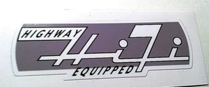 Highway hi-fi equip sticker decal hotrod ratrod vintage look radio stereo 106 - Picture 1 of 1