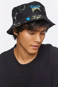 Tapout Mens Paint Splatter Embroidered Black Bucket Hat One Size NWT  - Picture 1 of 5