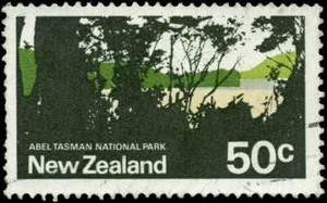 New Zealand Scott #456v Campbell Paterson #P19a(1) Used First Printing - Picture 1 of 1