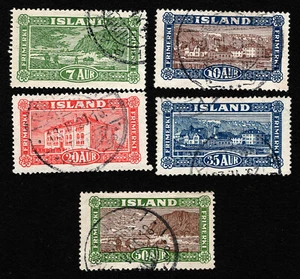 OPC 1925 Island Set Sc#144-148 gebraucht Sound 37522 - Bild 1 von 2