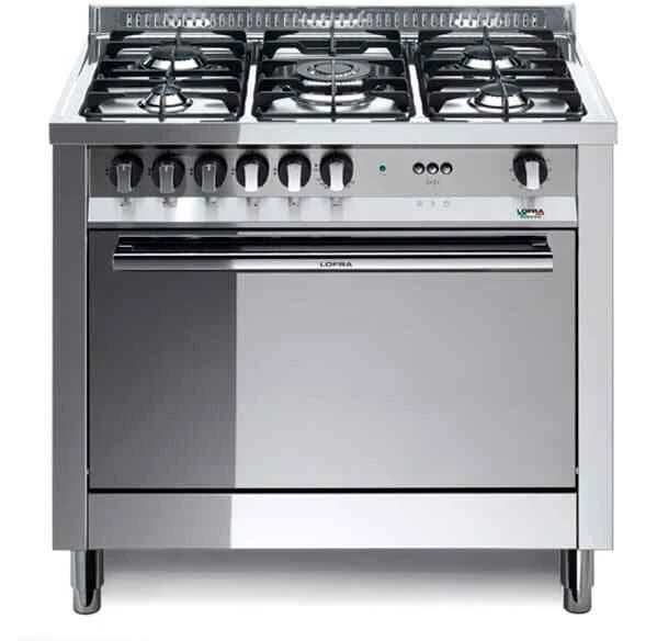 Lofra Cucina a Gas 5 Fuochi con Forno a Gas Ventilato 90x60 cm Inox - MG96GV/C - Immagine 1 di 2