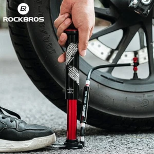 Rockbros Bicycle Pump 220 PSI High Pressure Aluminum Alloy Portable Pump AV/FV - Picture 1 of 9