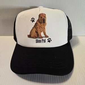 SHAR PEI DOG BREED Mesh Snapback Hat Cap Trucker - Picture 1 of 5