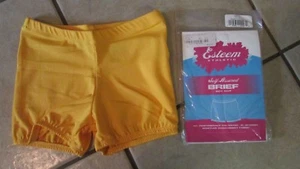 Esteem Athletic Youth Boy Cut Brief-Gold- L-Cheerleading Uniform/Bloomers (B 1) - Picture 1 of 2