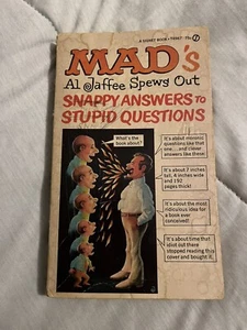 Vintage 1968 Mad Magazine’s Snappy Answers To Stupid Questions Book Al Jaffee - Picture 1 of 14