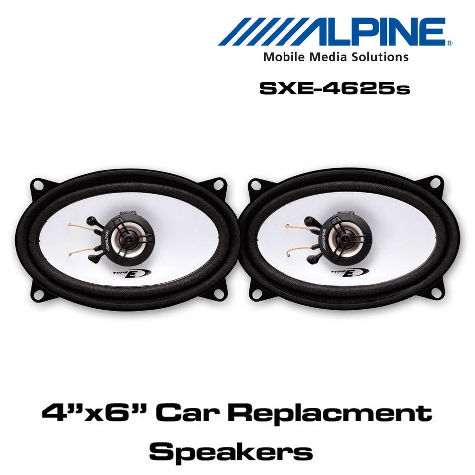 Alpine SXE-4625s - 4"x6" 4x6 2-Way Car Coaxial Speakers 300W Total Power - Image 1 of 1