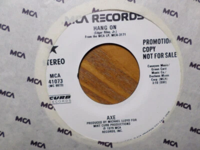 PROMO MCA 45 RECORD/KICK AXE/HANG ON EX+/ HARD ROCK 1979 - Image 1 of 2