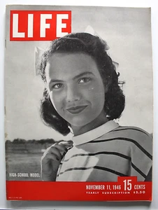 Life Magazine November 11, 1946 - High School Model - Picture 1 of 3