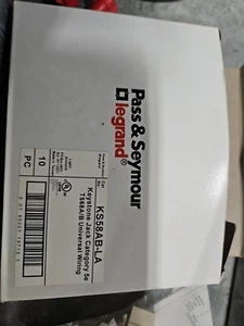 Pass and Seymour KS58AB-LA Cat 5e RJ45 Keystone Jack Light Almond, Box Of 10 - Picture 1 of 2